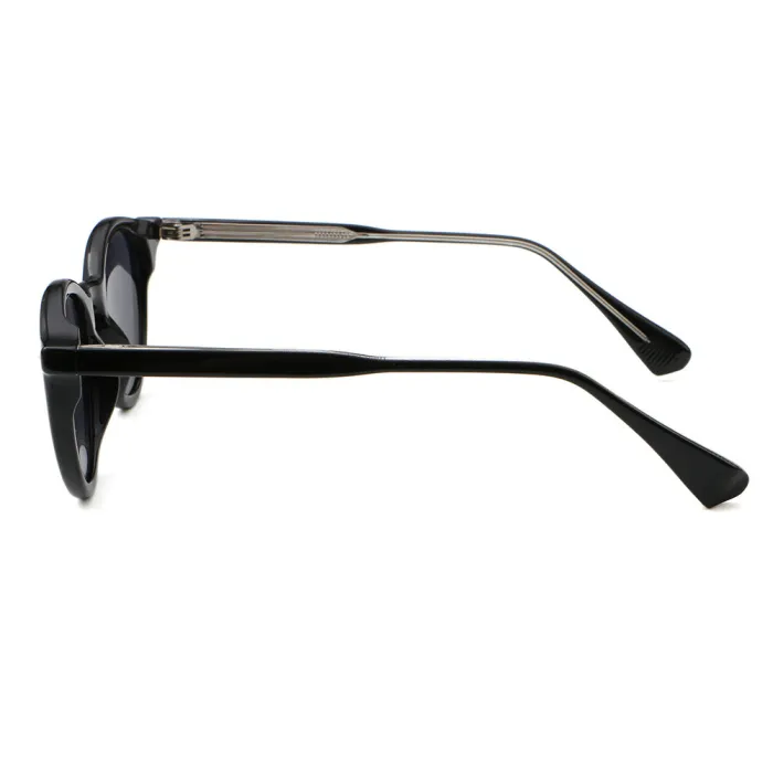 Retro Round Reinforced Wire-Core Temples Sunglasses