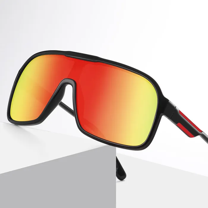 Polarized Oversized Shield Cycling Sports Sunglasses