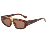 Flat Top Luxury Rectangle UV400 Shades Sunglasses