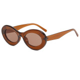 Women Retro Cat Eye Cool Oval Sunglasses