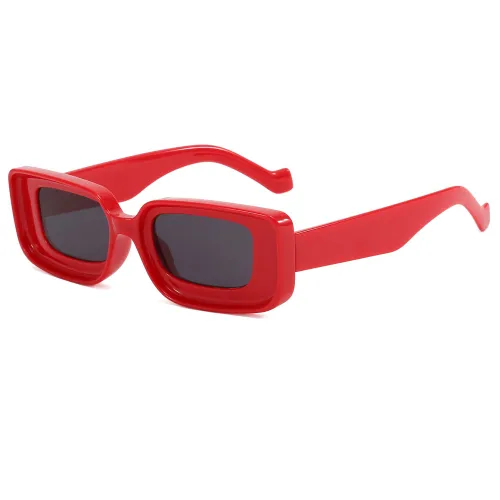 Vintage Small Thick Rectangle Sunglasses