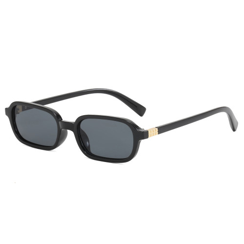 Women Tinted Lens Small Rectangular Sunglasses