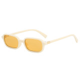 Women Tinted Lens Small Rectangular Sunglasses