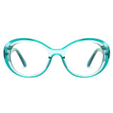 Elegant Oval Women Cat Eye Blue Light Blocking Glasses