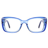Women Rectangle Cat Eye Computer Blue Light Blocking Glasses