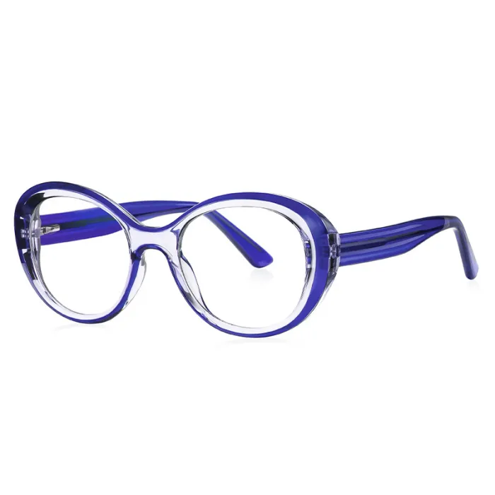 Elegant Oval Women Cat Eye Blue Light Blocking Glasses