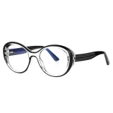 Elegant Oval Women Cat Eye Blue Light Blocking Glasses
