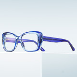 Women Rectangle Cat Eye Computer Blue Light Blocking Glasses