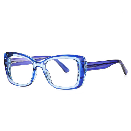 Women Rectangle Cat Eye Computer Blue Light Blocking Glasses