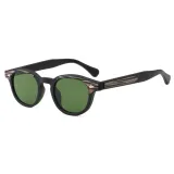 Retro Classic Round Reinforced Wire-Core Temples Sunglasses