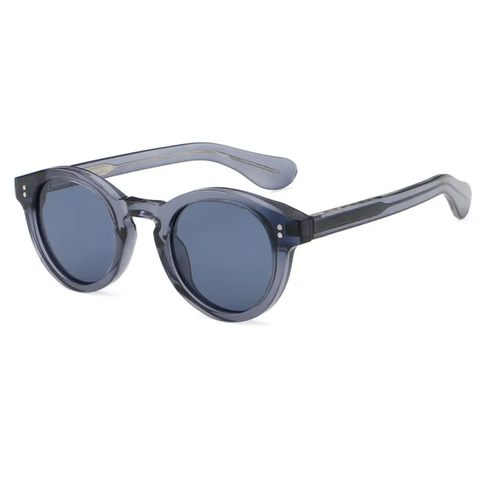 Classic Round Cat Eye Reinforced Wire-Core Temples Sunglasses