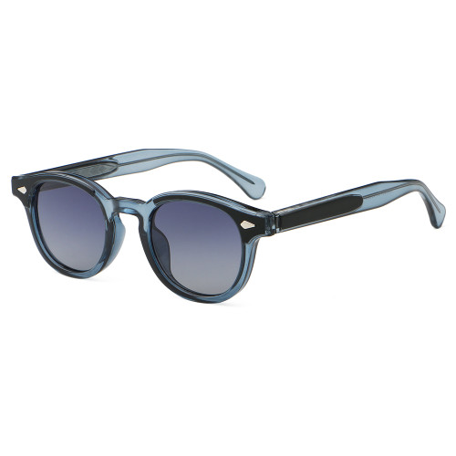 Retro Classic Round Reinforced Wire-Core Temples Sunglasses