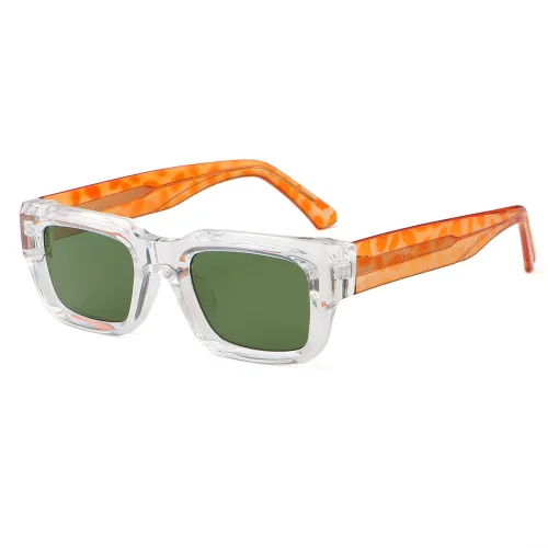 Vintage Classic Thick Rectangle Travel  Shades Sunglasses