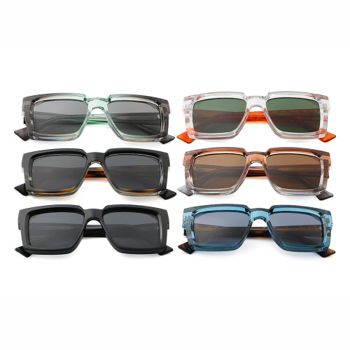 Oversized Thick Square Gradient Shades Sunglasses