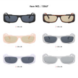 Luxury Vintage Retro Flat Top Rectangle Sunglasses