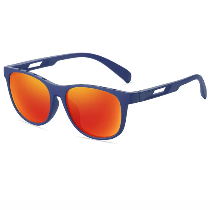 Square Chic Shield Mirrored Polarized Sporty Sunglasses