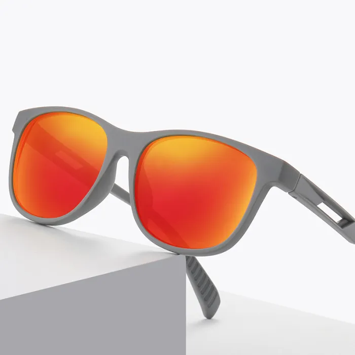Square Chic Shield Mirrored Polarized Sporty Sunglasses