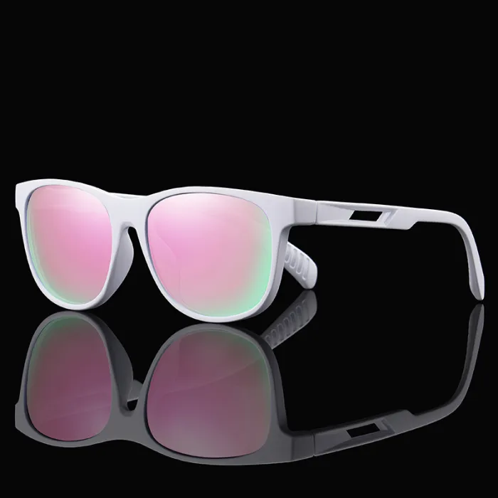 Square Chic Shield Mirrored Polarized Sporty Sunglasses