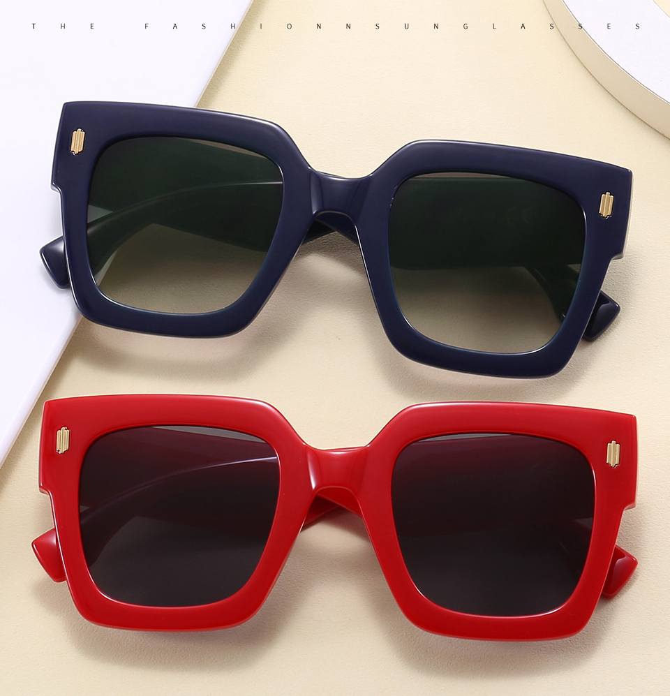 Wholesale Oversized Cat Eye Square Sunglasses 34361 PC Frame AC Lens UV400