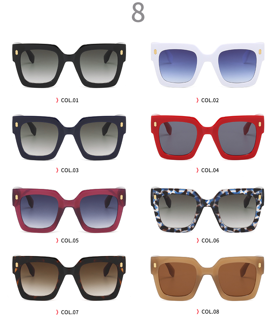 Trendy Square Cat Eye Shades 34361 for Men and Women