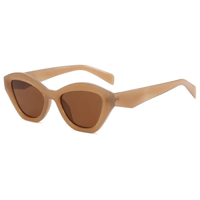 Cat Eye Women Irregular Polygonal Sunglasses