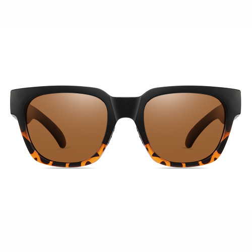 Square Shield Mirrored Polarized Sporty Sunglasses