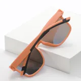 Vintage Square Chic Shield Mirrored Polarized Sporty Sunglasses