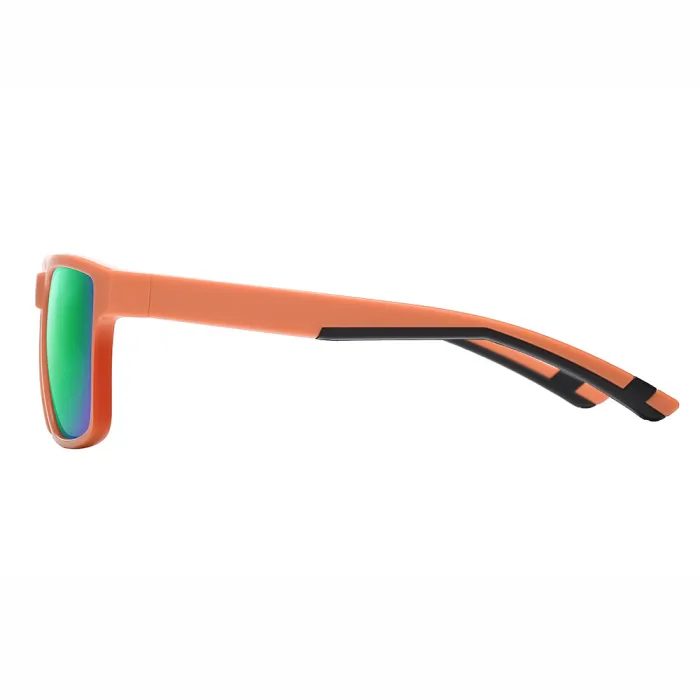 Vintage Square Chic Shield Mirrored Polarized Sporty Sunglasses