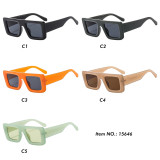 Square Thick Shades Flat Top Men Women UV400 Sunglasses