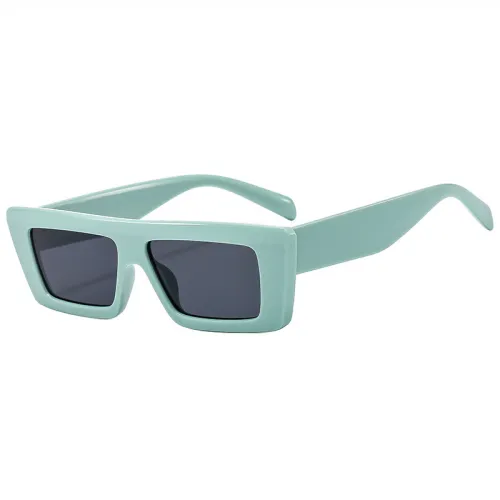 Women Stylish Flat Top Rectangle Thick Sunglasses