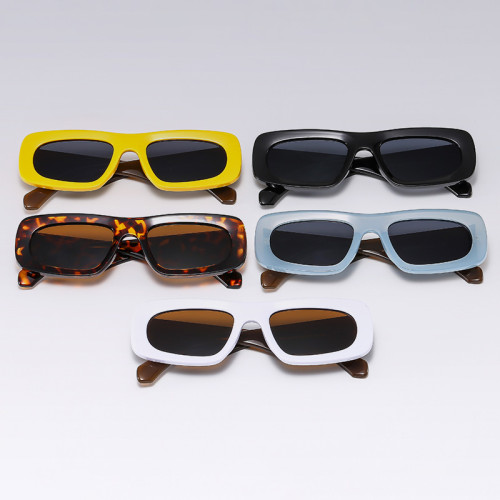 Rectangle Cat Eye Shades Flat Top Sunshade Sunglasses