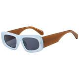 Rectangle Cat Eye Shades Flat Top Sunshade Sunglasses