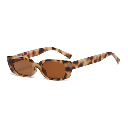 Retro Women Rectangle Cat Eye Tinted Sunglasses