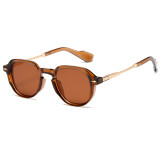 Retro Round Rivets Design Outdoor Sunglasses