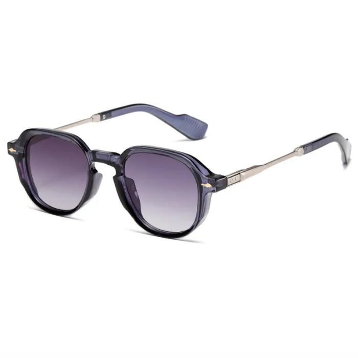 Retro Round Rivets Design Outdoor Sunglasses