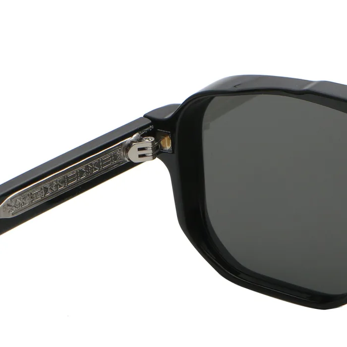 Double Bridge Flat Top Pilot Square Sunglasses