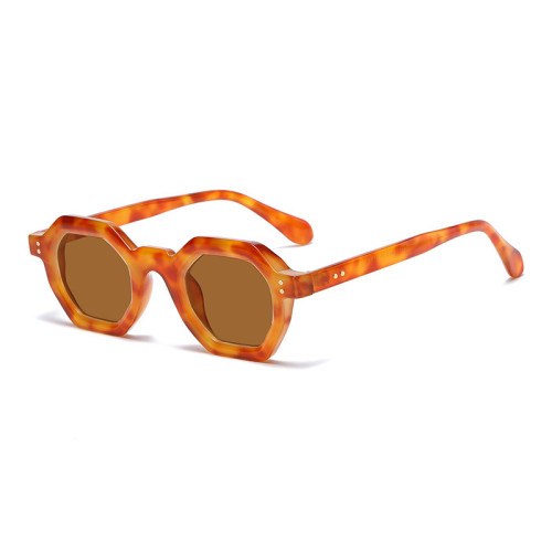 Retro Classic Hexagonal Frame Trendy Sunglasses