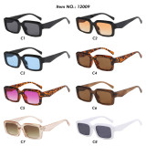 Retro Vintage Hipster Thick Rectangle Tinted Sunglasses