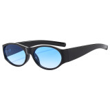 Retro Vintage Y2K Tinted Small Oval Cat Eye Sunglasses