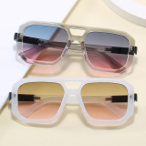 Polygon Flat Top Double Nose Bars Shades Sunglasses