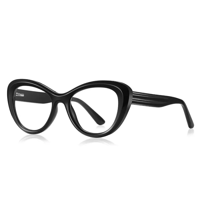Elegant Oval Women Cat Eye Blue Light Blocking Glasses