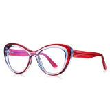 Elegant Oval Women Cat Eye Blue Light Blocking Glasses