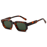 Retro Thick Square UV400 Gradient Outdoor Vacation Sunglasses