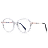 Oval TR90 Computer Gaming Eyeglasses Blue Light Blocking Glasses