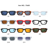 Retro Thick Square UV400 Gradient Outdoor Vacation Sunglasses