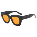 Retro Cat Eye Women Oversized Square Gradient Sunglasses