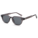 Retro Square Reinforced Wire-Core Temples Outdoor Vacation Sunglasses