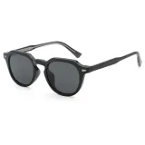 Retro Vintage Round Reinforced Wire-Core Temples Outdoor Sunglasses