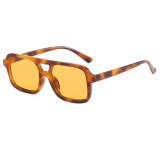 Trendy Rectangle Flat Top Shades Sunglasses