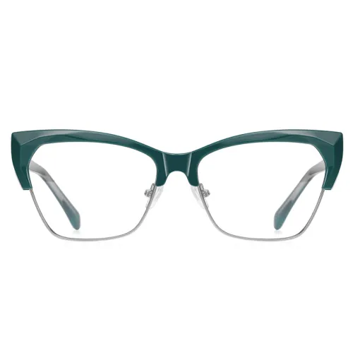 Women Trend Half Frame Cat Eye Anti Blue Light Glasses